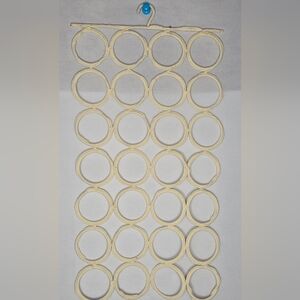 28 Slot Tie Scarf Belt Accessory Holder Hanger - Boho Bohemian Style Multi Use